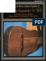 LP Vihuelistas Espaoles S Xvi Luis de Miln Enrquez de Valderrbano