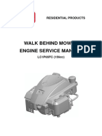 Walk Behind Mower Engine Service Manual: Residential Products