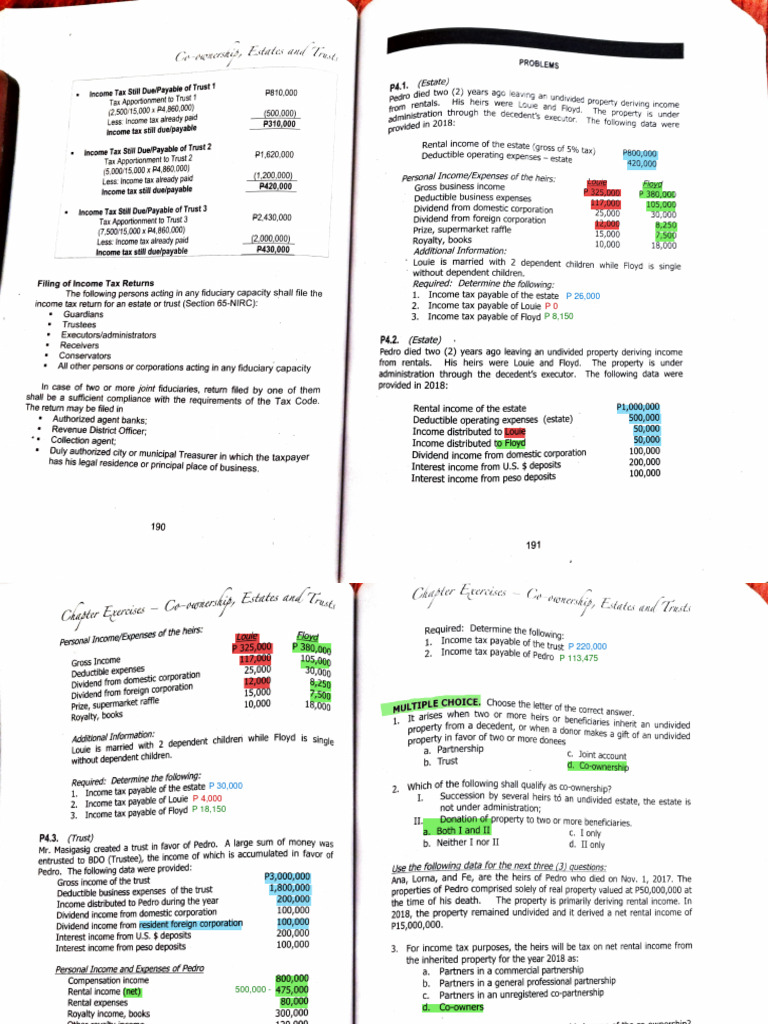 Taxation of Irrevocable Trusts | PDF | Trust Law | Gross Income