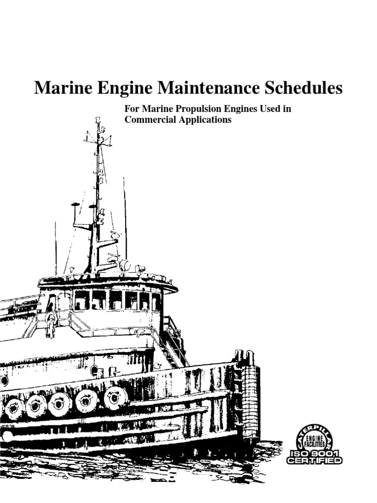 Marine Engine Maintenance Schedules LEXM623101 PDF Motor Oil