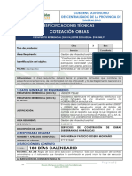 Cotización Obras: 180 Días Calendario