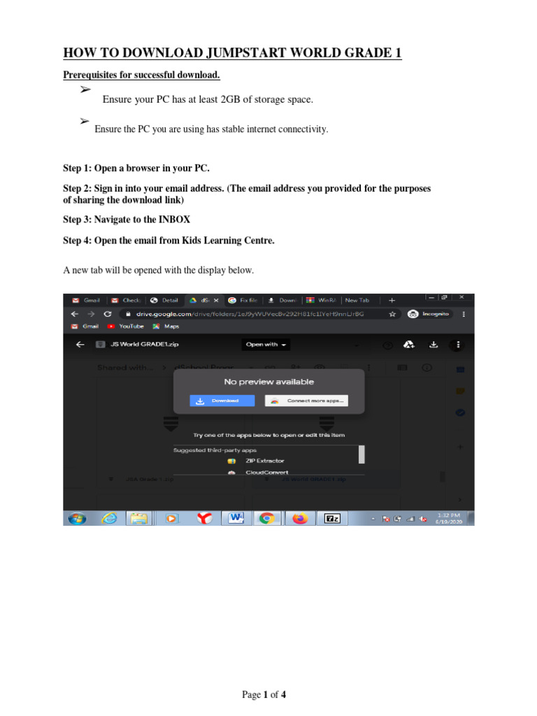 Download Guide for Jumpstart Grade 1 | PDF | Computers