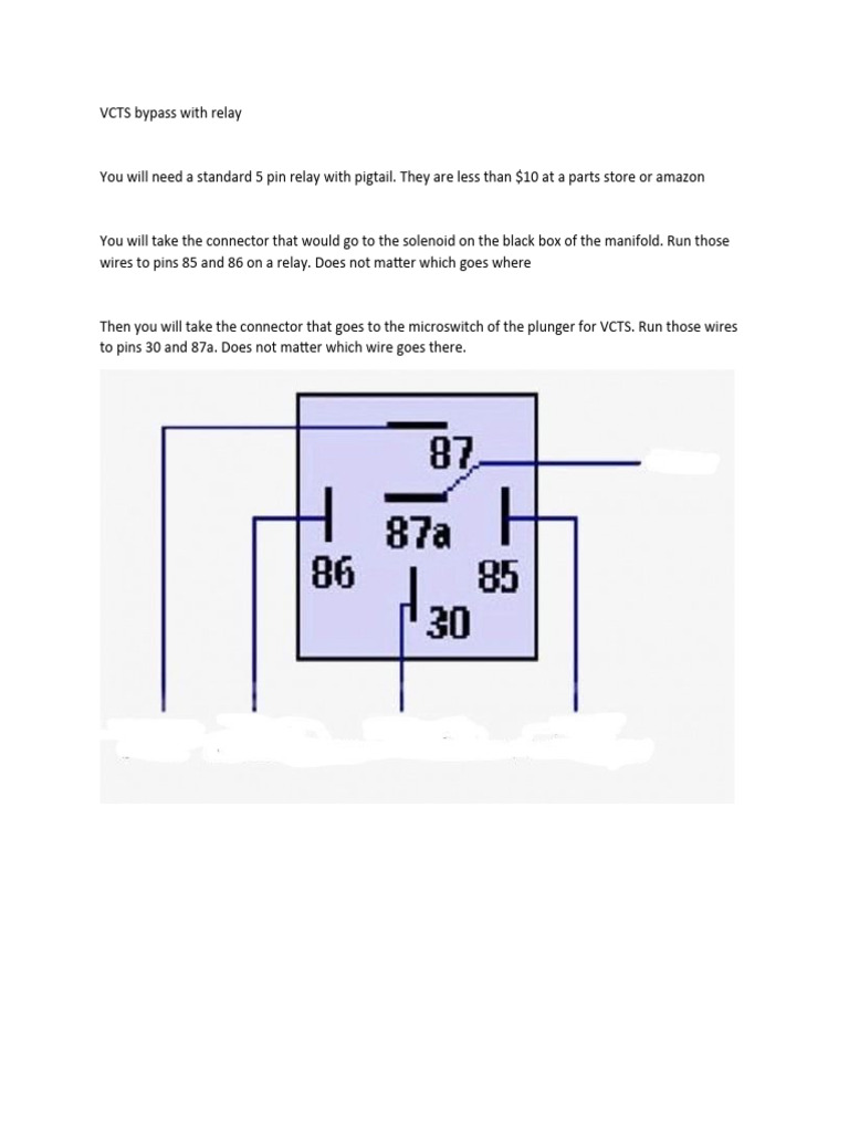 VCTS Bypass With Relay | PDF