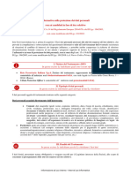 Informativa Sulla Protezione Dei Dati Personali - RFI SpA