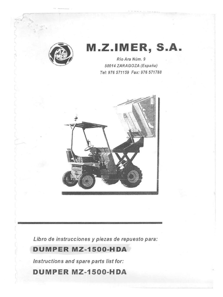 Manual Uso MZ Imer 1500HD PDF