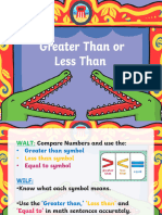 Day 2 Tuesday Comparing Numbers More Than and Less Than PPT 2 3