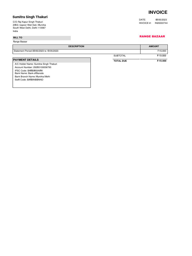 Invoice (2) - 2 | PDF
