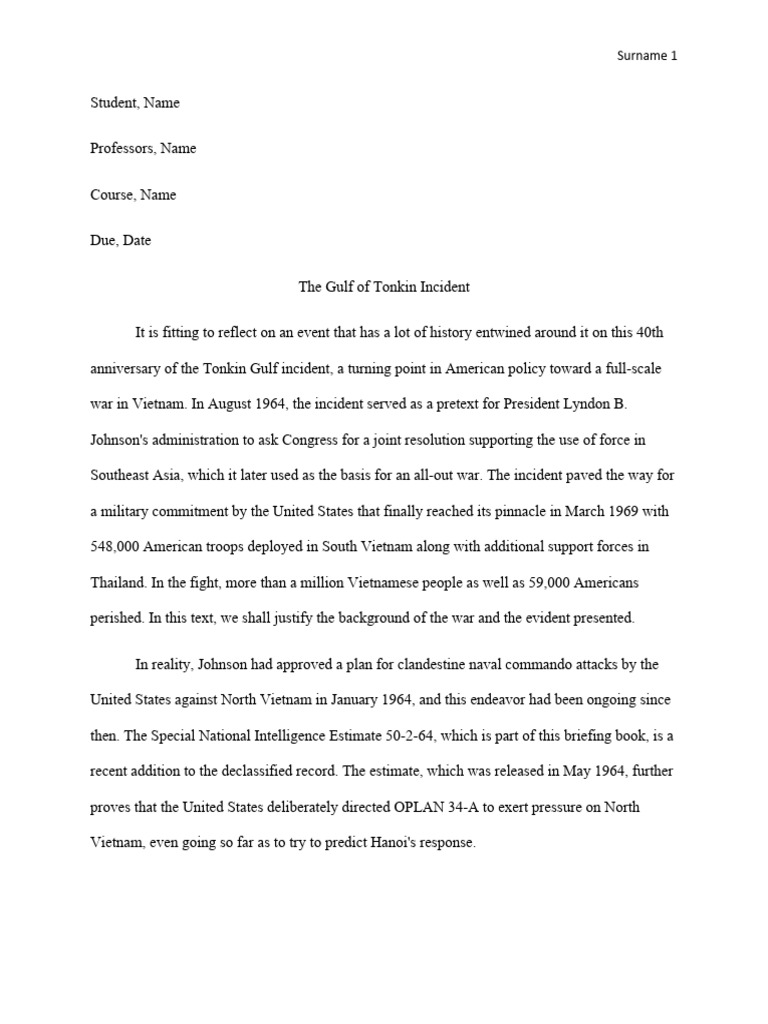 The gulf of tonkin incident pdf warfare proxy wars