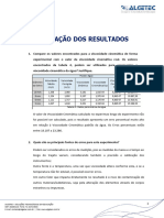 Avaliação Dos Resultados: Laboratório de Engenharia Viscosímetro de Stokes