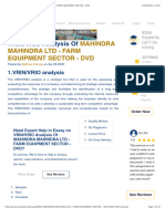 Vrin:Vrio Analysis of Mahindra Mahindra LTD - Farm Equipment Sector - DVD