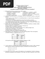 Statistics and Probability Assignment