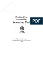 BC Drinking Water Screening Tool
