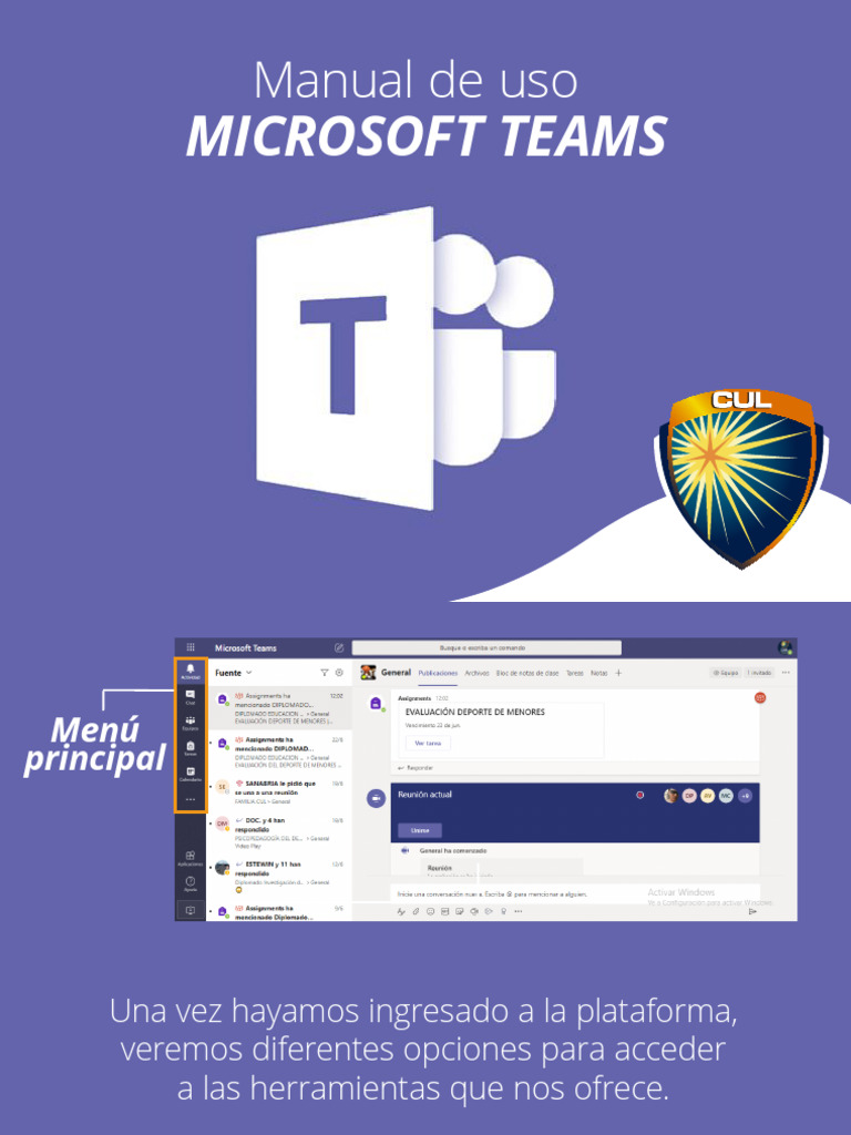 Guía de uso de Microsoft Teams | PDF