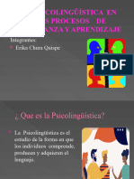 Psicolinguistica en Los Procesos de Aprendizaje