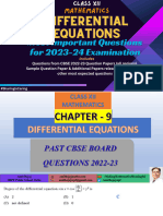 Class XII DIFFERENTIAL EQUATIONS Most Important Questions For 2023-24 Examination (Dr. Amit Bajaj)