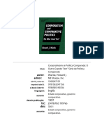 O Corporativismo e As Politicas Comparativas