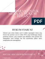 Kesadaran Untuk Menaati Hukum Tuhan