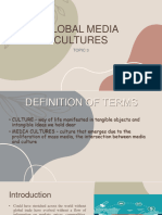 Gec 7 Topic 3. Global Media Cultures