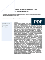 Conhecimentos e Práticas de Anestesiologistas Sobre Hidratação Perioperatória em Pediatria