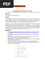 Act. 1 Finding Resultant Vector