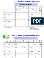 Jadual Waktu Guru Sesi Petang 12 September 2022