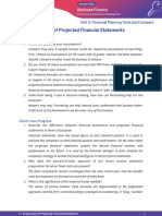 3.3. Preparation of Projected Financial Statements: Unit 3: Financial Planning Tools and Concepts