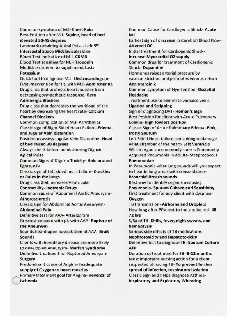 Nursing Bullets | PDF