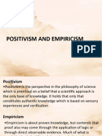 Positivism and Empiricism - Group 11