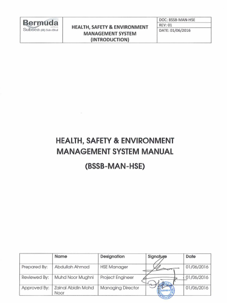 HSE Management System Overview | PDF | Risk | Audit