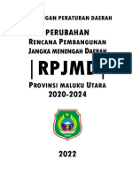 Ranperda P-RPJMD Maluku Utara 2020-2024