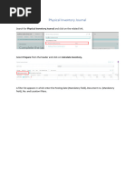 Cycle count process steps