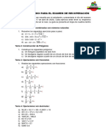 Guía de Estudio para El Examen de Recuperación