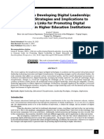 A Review On Developing Digital Leadership: Assessing Strategies and Implications To Generate Links For Promoting Digital Leadership in Higher Education Institutions