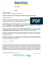 M-Gint-F027 Solicitud Entrega Anticipada de Medicamentos Por Salida Del País