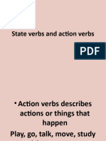 Stative Verbs Vs Action Verbs