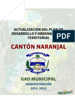 PDOT Vigente Cantón Naranjal 2019-2023