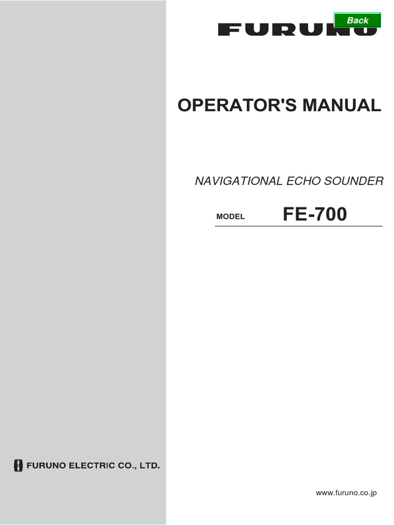 44 Echo Sounder Fe700 Manual PDF Electronics