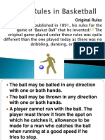 Rules in Basketball