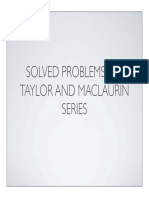 Taylor MacLaurin Solved Problems
