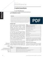 Obstetric Spinal Anaesthesia