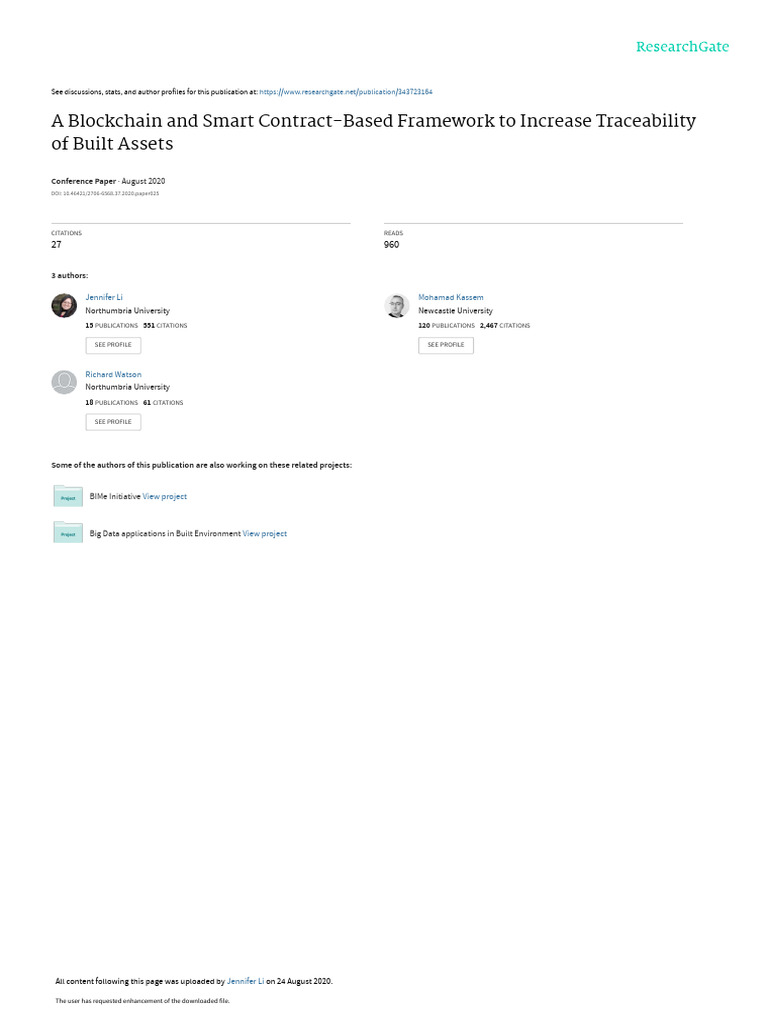 A Blockchain and Smart Contract-Based Framework To Increase ...