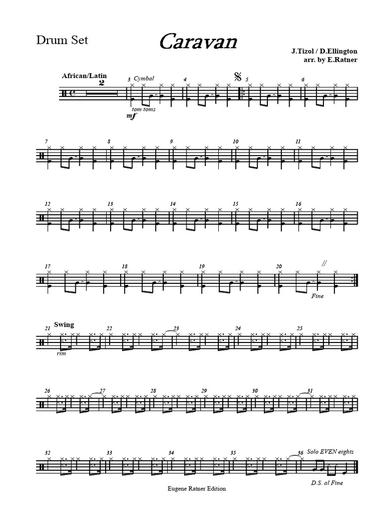 Caravan Drum Set PDF