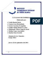 CATALOGO de EMPRESAS Hoja de Presentacion