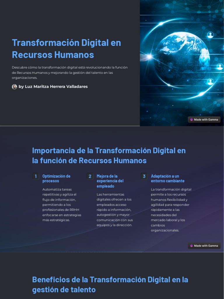 Transformación Digital en Recursos Humanos | PDF | Gestión de recursos ...