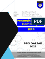 Perangkat Pembelajaran RPP: PPG Daljab 2022