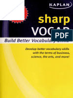 Sharp Vocab Building Better Vocabulary Skills KAPLAN