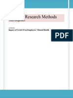 Business Research Methods: Team Assignment