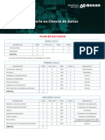 Ingeniería en Ciencia de Datos - Plan de Estudio