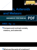 G8 Science Q2 Week 6 Compare and Contrast Comets Meteors and Asteroids