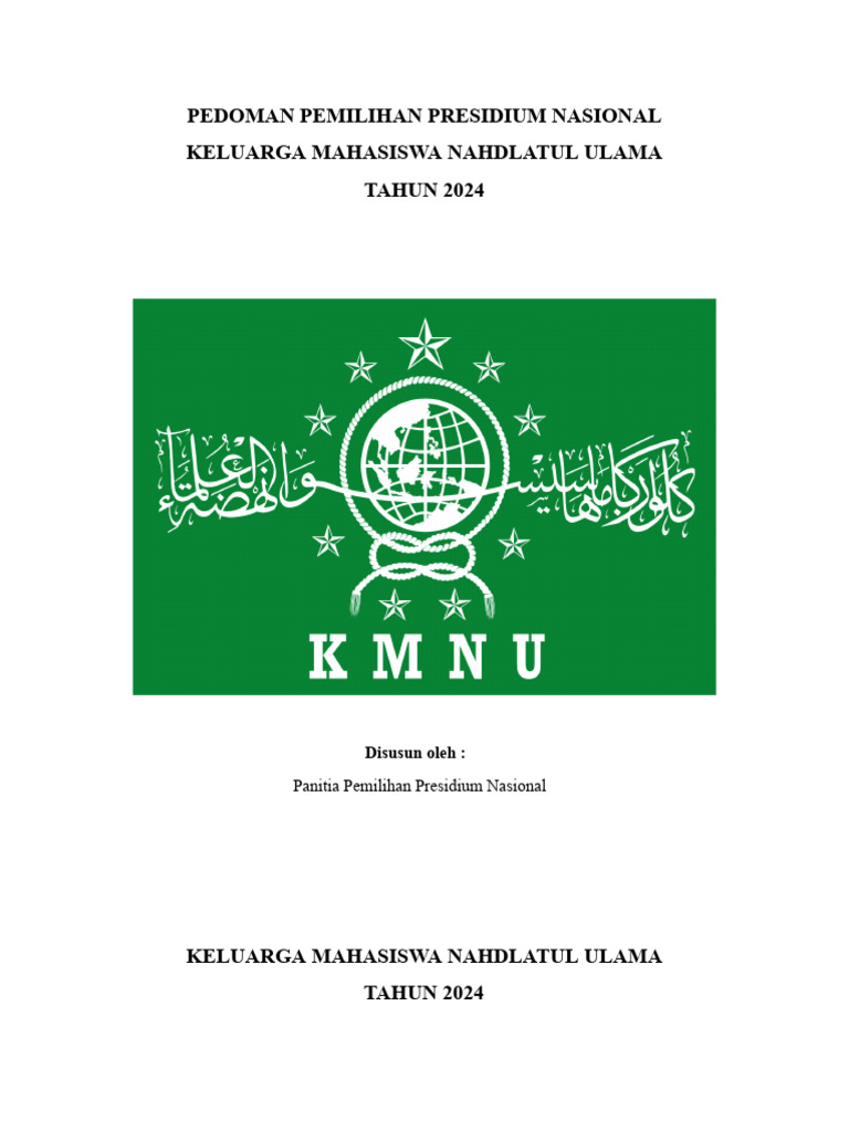 Pedoman Final Pemilihan Presnas KMNU 2024 | PDF